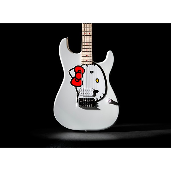 Squier x Hello Kitty Stratocaster Electric Guitar - White