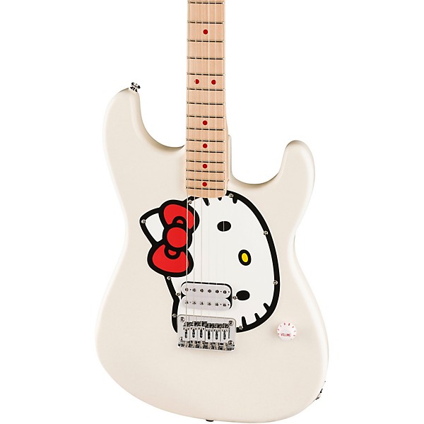 Squier x Hello Kitty Stratocaster Electric Guitar - White