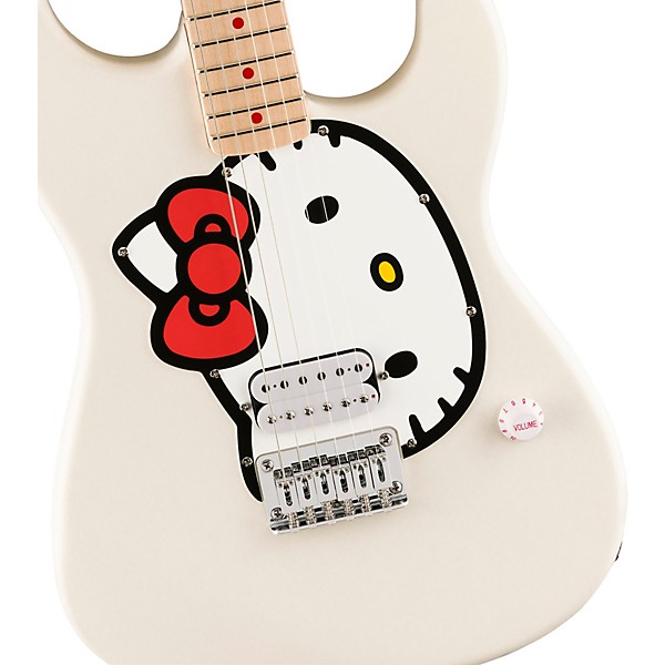 Squier x Hello Kitty Stratocaster Electric Guitar - White