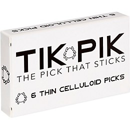 TIK PIK Celluloid Guitar Picks with Case .46 mm 6 Pack