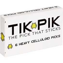 TIK PIK Celluloid Guitar Picks with Case .96 mm 6 Pack