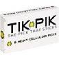 TIK PIK Celluloid Guitar Picks with Case .96 mm 6 Pack