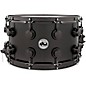 DW Collector's Series Satin Black Over Brass Snare Drum With Black Nickel Hardware 14 x 8 in. thumbnail