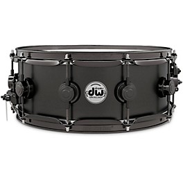 DW Collector's Series Sati... DW Collector's Series Satin Black Over Brass Snare Drum With Black Nickel Hardware 14 x 5.5 in.