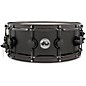 DW Collector's Series Satin Black Over Brass Snare Drum With Black Nickel Hardware 14 x 5.5 in. thumbnail