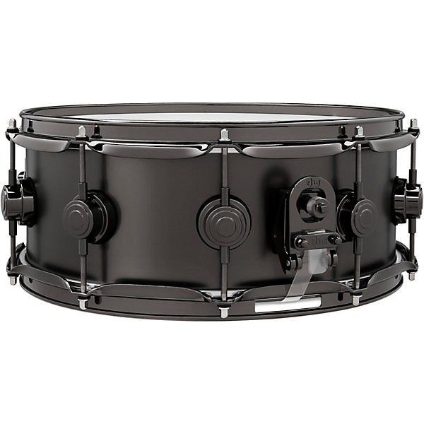 DW Collector's Series Satin Black Over Brass Snare Drum With Black Nickel Hardware 14 x 5.5 in.