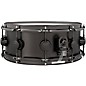 DW Collector's Series Satin Black Over Brass Snare Drum With Black Nickel Hardware 14 x 5.5 in.