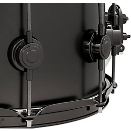 DW Collector's Series Satin Black Over Brass Snare Drum With Black Nickel Hardware 14 x 6.5 in.