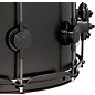 DW Collector's Series Satin Black Over Brass Snare Drum With Black Nickel Hardware 14 x 6.5 in.