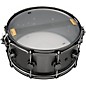 DW Collector's Series Satin Black Over Brass Snare Drum With Black Nickel Hardware 14 x 6.5 in.