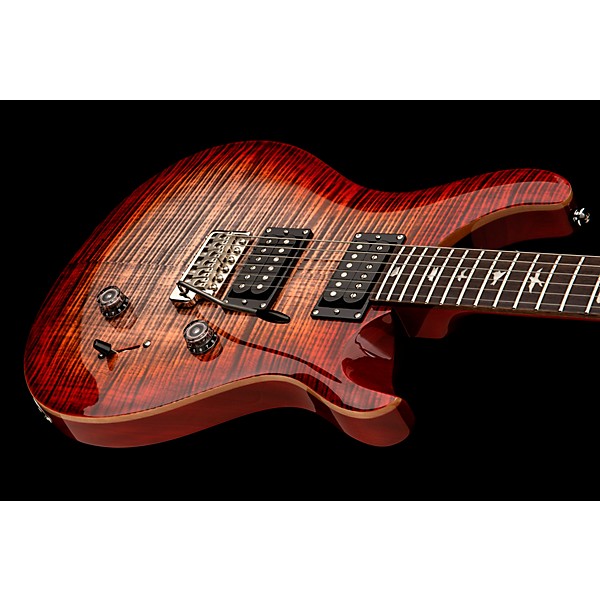 PRS SE Custom 24 Electric Guitar Charcoal Cherry Burst