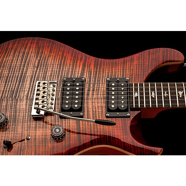 PRS SE Custom 24 Electric Guitar Charcoal Cherry Burst