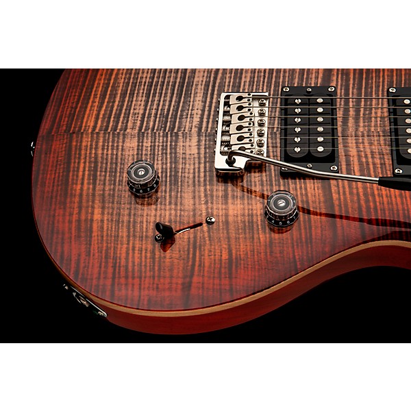 PRS SE Custom 24 Electric Guitar Charcoal Cherry Burst