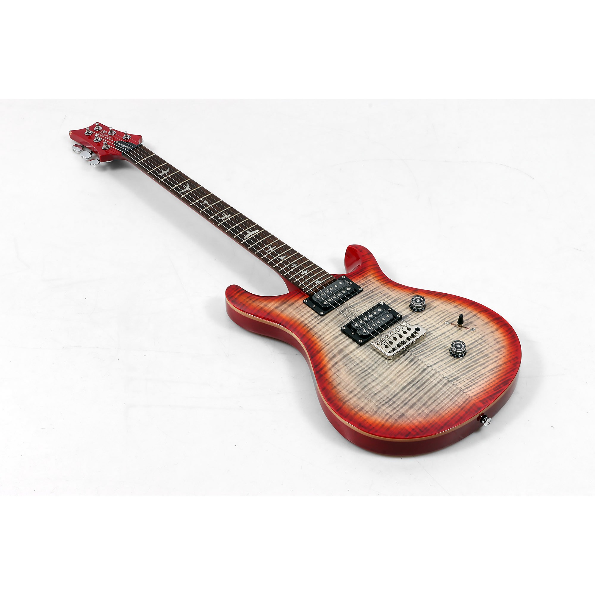 Open Box PRS SE Custom 24 Electric Guitar Charcoal Cherry Burst