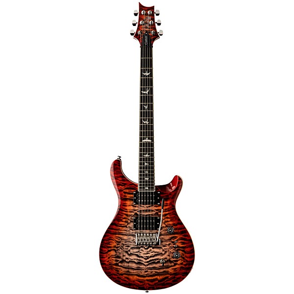 Open Box PRS SE Custom 24-08 Quilt Package Electric Guitar Level 2 Charcoal Cherry Burst 197881209056