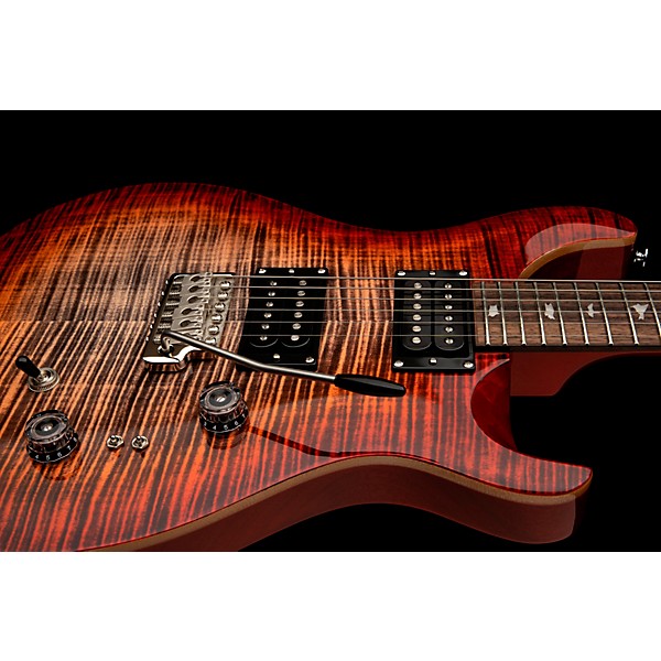 PRS SE Custom 24-08 Electric Guitar Charcoal Cherry Burst