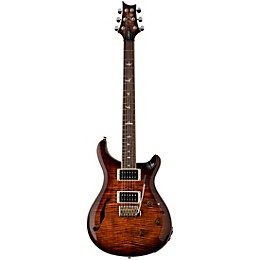 PRS SE Custom 24 Semi-Hollow Piezo Electric Guitar Orange Tiger Smokeburst