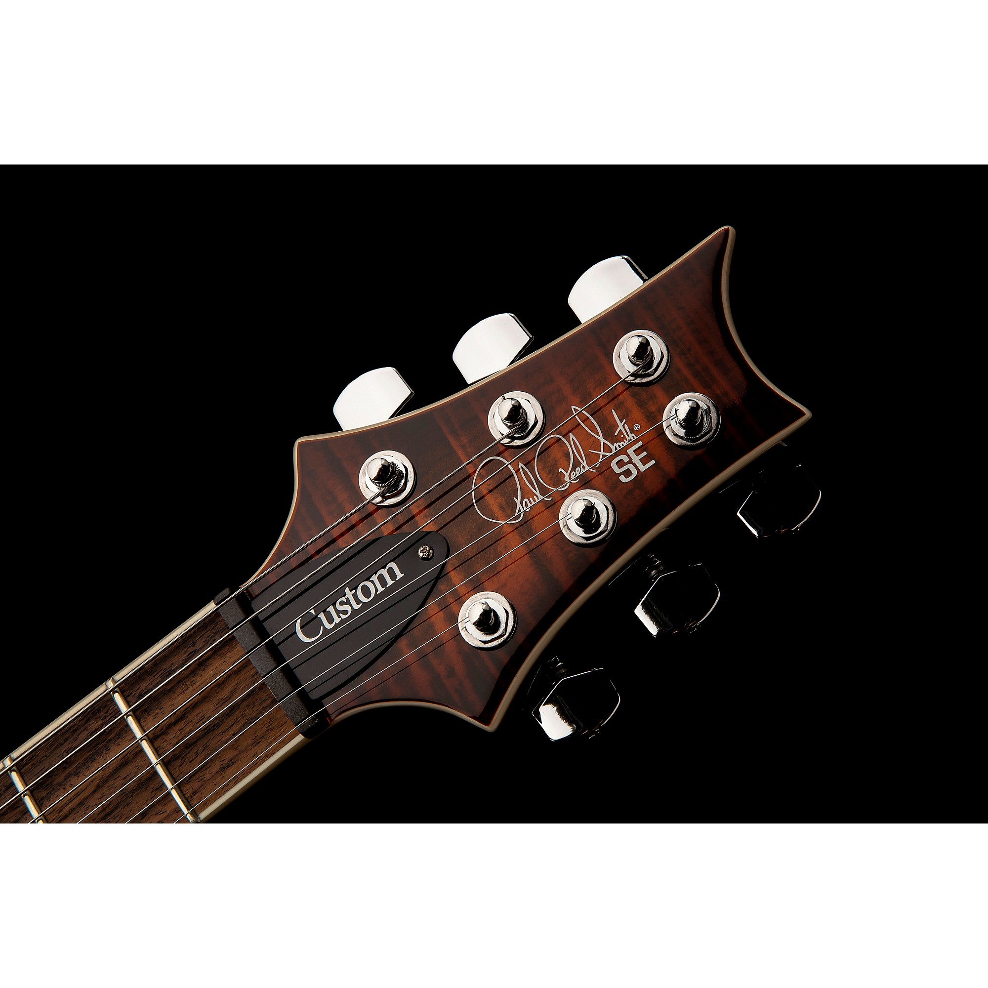 PRS SE Custom 24 Semi-Hollow Piezo Electric Guitar Orange Tiger