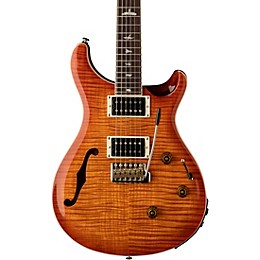 PRS SE Custom 24 Semi-Hollow Piezo Electric Guitar Vintage Sunburst