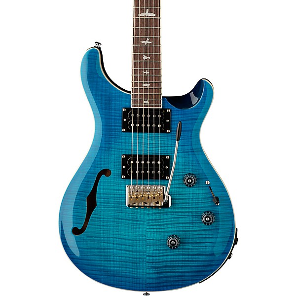 PRS SE Custom 24 Semi-Hollow Piezo Electric Guitar Lake Blue