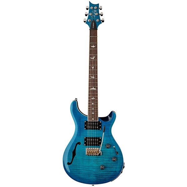 PRS SE Custom 24 Semi-Hollow Piezo Electric Guitar Lake Blue