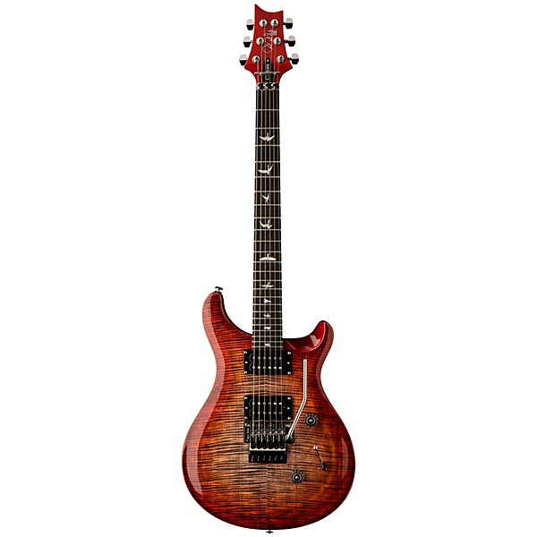 PRS SE Custom 24 Floyd Electric Guitar Charcoal Cherry Burst