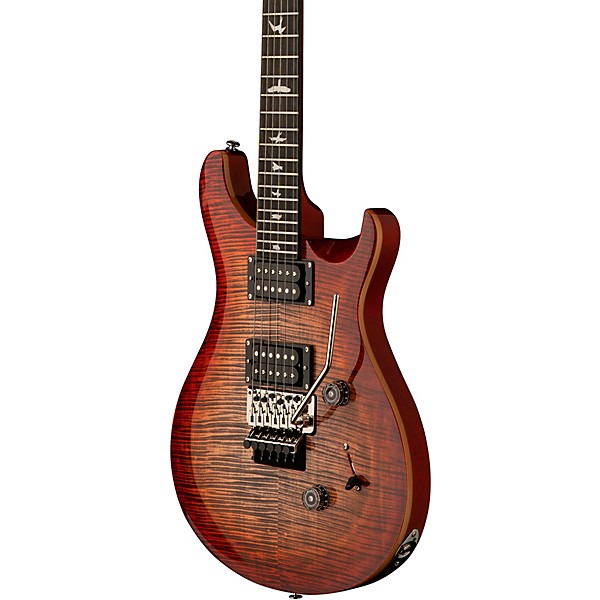 PRS SE Custom 24 Floyd Electric Guitar Charcoal Cherry Burst