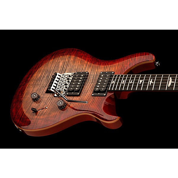 PRS SE Custom 24 Floyd Electric Guitar Charcoal Cherry Burst