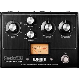 Warm Audio Pedal76 All-Analog Transformer-Balanced FET Compressor Effects Pedal Brushed Carbon