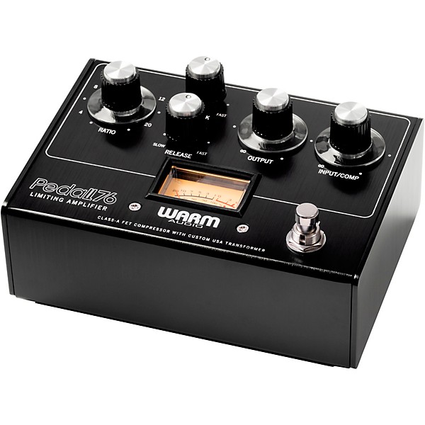 Warm Audio Pedal76 All-Analog Transformer-Balanced FET Compressor Effects Pedal Brushed Carbon