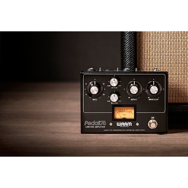 Warm Audio Pedal76 All-Analog Transformer-Balanced FET Compressor Effects Pedal Brushed Carbon