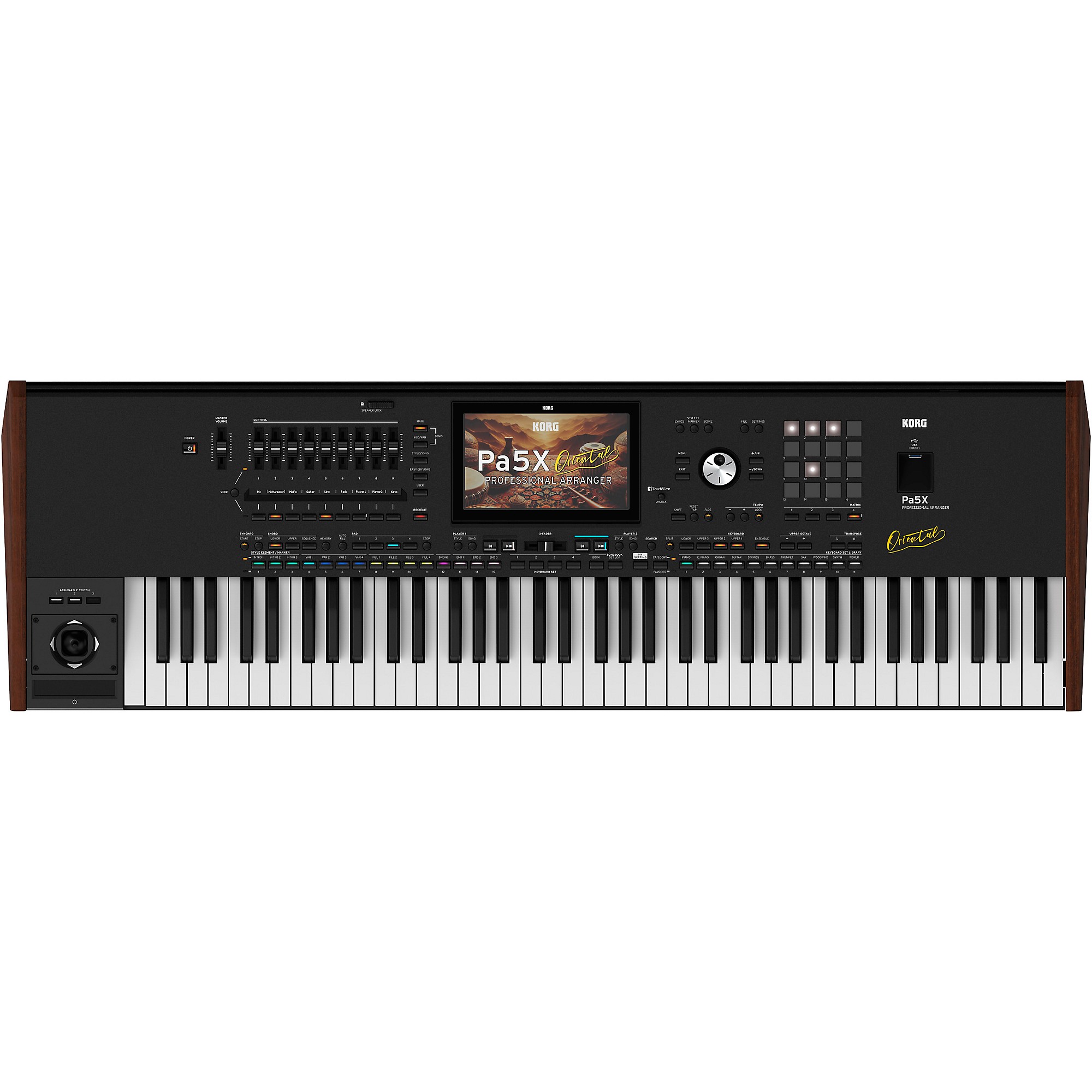 鍵盤楽器 instruo tain KORG Pa5X Oriental Professional Arranger 76 Key | Guitar Center