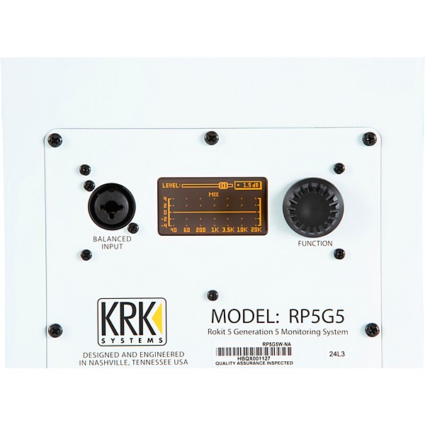 KRK ROKIT 5 Generation Five Powered Studio Monitor 5" (Each) Limited Edition White