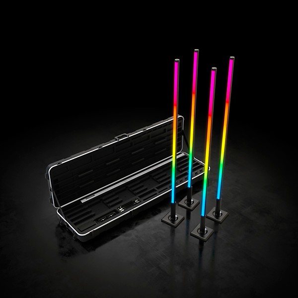 CHAUVET DJ Freedom Flex Stick X4 Free-Standing LED Array Sticks with Molded Case