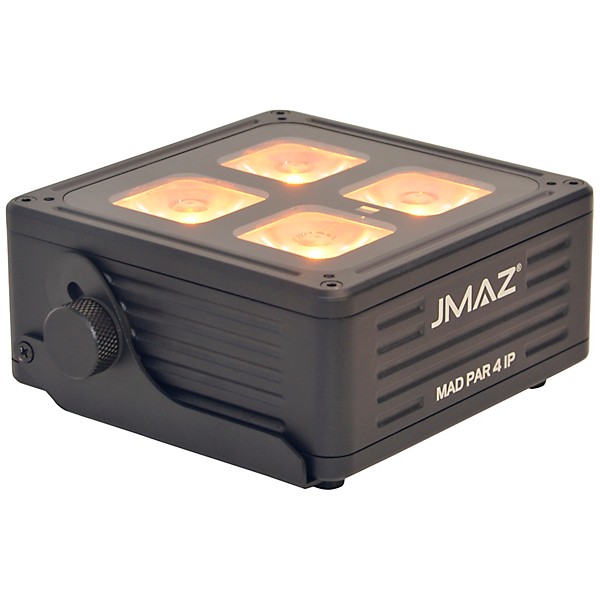 JMAZ Lighting MAD PAR 4IP 6PK of Battery-Powered Uplights with Molded Case