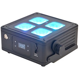 JMAZ Lighting MAD PAR 4IP 6PK of Battery-Powered Uplights with Molded Case