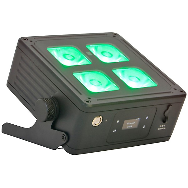 JMAZ Lighting MAD PAR 4IP 6PK of Battery-Powered Uplights with Molded Case