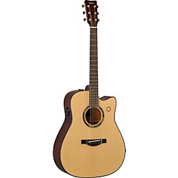 Yamaha TAG3 C TransAcoustic Dreadnought Cutaway Acoustic-Electric Guitar Natural