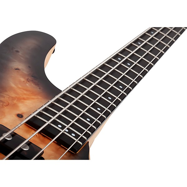 Schecter Guitar Research Reaper-4 Electric Bass Guitar Satin Charcoal Burst