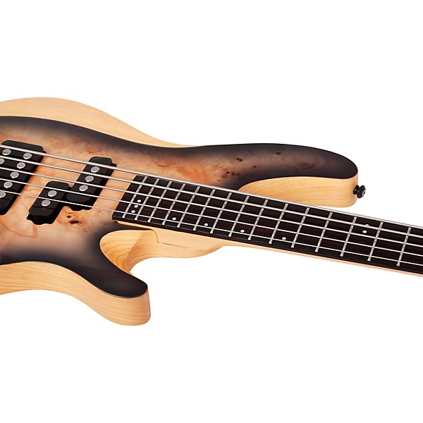 Schecter Guitar Research Reaper-5 5-String Electric Bass Guitar Satin Charcoal Burst