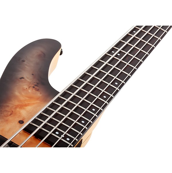 Schecter Guitar Research Reaper-5 5-String Electric Bass Guitar Satin Charcoal Burst