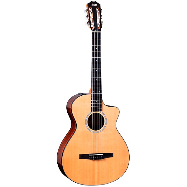 Taylor 212ce-N Plus Grand Concert Nylon-String Acoustic-Electric Guitar Natural