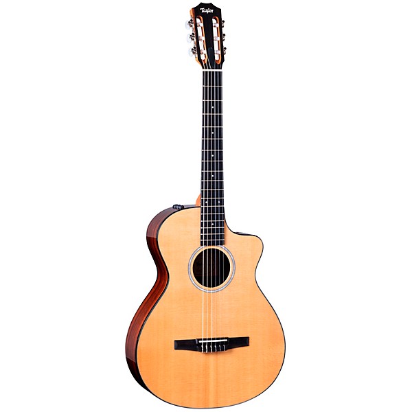 Taylor 212ce-N Plus Grand Concert Nylon-String Acoustic-Electric Guitar Natural