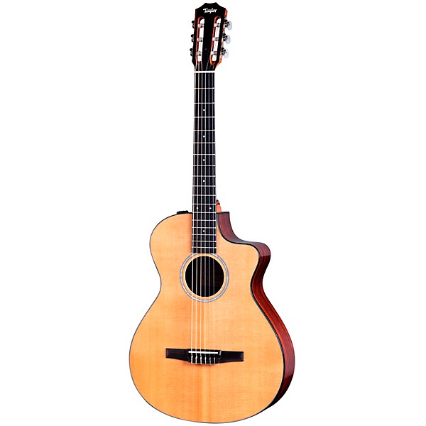 Taylor 212ce-N Plus Grand Concert Nylon-String Acoustic-Electric Guitar Natural