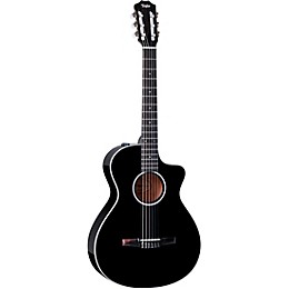 Taylor 212ce-N Plus Limited-Edition Grand Concert Nylon-String Acoustic-Electric Guitar Black