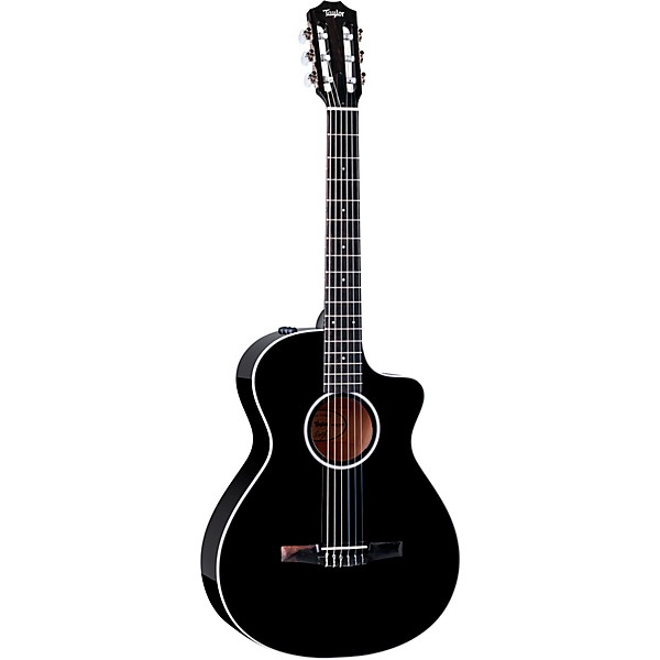 Taylor 212ce-N Plus Limited-Edition Grand Concert Nylon-String Acoustic-Electric Guitar Black