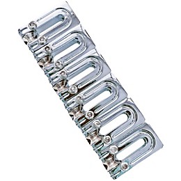 AxLabs String Surfer Brass Roller Saddles for Strat Style Bridges Chrome Wide 2-7/32 in.