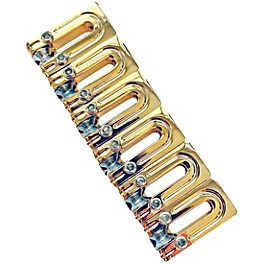 AxLabs String Surfer Brass Roller S... AxLabs String Surfer Brass Roller Saddles for Strat Style Bridges Gold Wide 2-7/32 in.