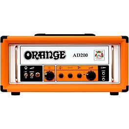 Orange Amplifiers AD200 200W Tube Bass Amp Head Black Orange Amplifiers AD200 200W Tube Bass Amp Head Orange