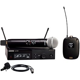 Shure SLXD124/85M Combo System With SM58 & WL185M Band G58 Shure SLXD124/85M Combo System With SM58 & WL185M Band J52